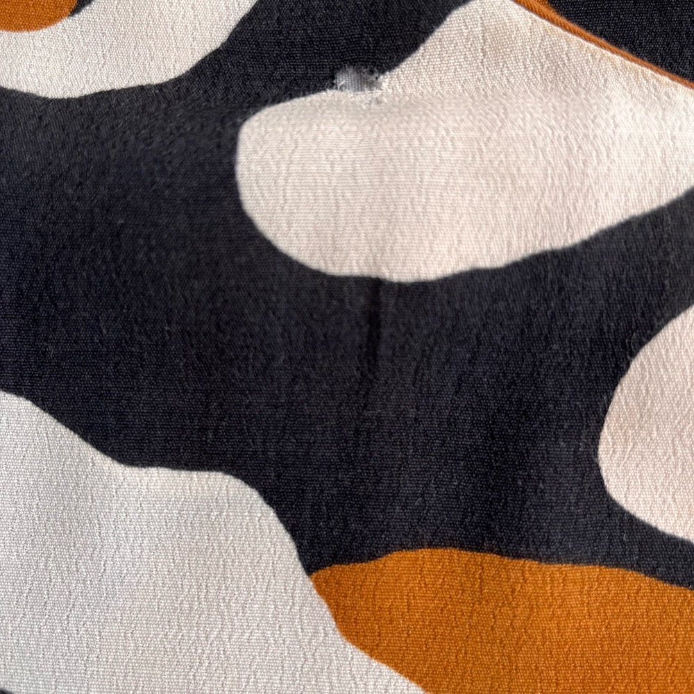 Marimekko Women's Paulina dress size 38- Black, White, Brown Abstract Design - Picture 2 of 8